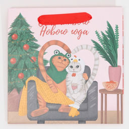 Пакет ламинированный квадратный С тобой, 22 22 11 см - Дарите счастье фото 6