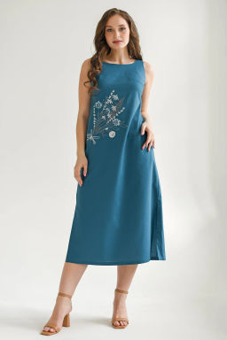 Сарафан женский Льняное лето - Оптима фото 3