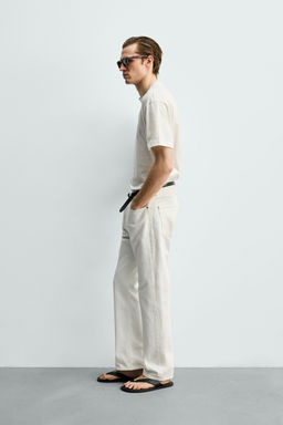 CAMISETA CROPPED FIT ACABADO MERCERIZADO / Blanco - Zara фото 4