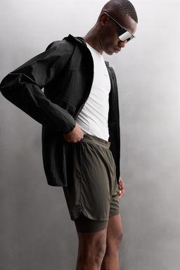 2-IN-1 PERFORATED SHORTS