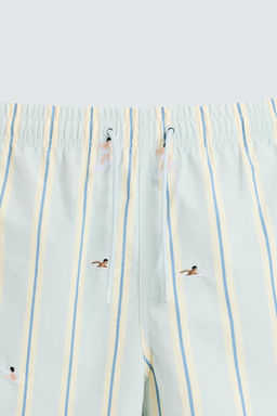 EMBROIDERED MID-LENGTH SWIMMING TRUNKS - Zara фото 8
