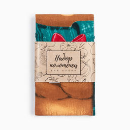 Набор кухонных полотенец Новогодняя Сказка праздник в городе 35х60см-2шт, 100% хлопок - Доляна фото 7