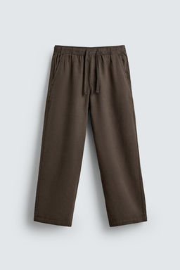PANTAL?N RELAXED FIT ESTRUCTURA / Marr?n - Zara фото 6