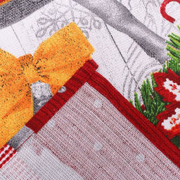 Цена за 2 шт. Полотенце кухонное новогоднее Доляна Новогодние игрушки 35х60 см, 160 г/м2  фото 4
