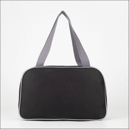 Сумка для обуви TEXTURA, на молнии наружный карман, размер 33×10×20 см, чёрная/серая