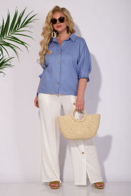 Рубашка Liliana 1313 голубой  фото 6