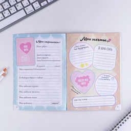 Цена за 3 шт. Анкета для девочек Мои секреты, А5, 16 листов