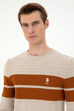 Мужской свитер из каменного меланжа - U.s. polo assn фото 2