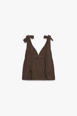 TOP WITH BOWS - Zara фото 14