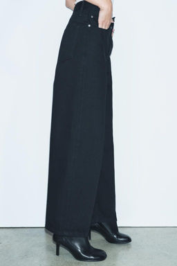 ZW COLLECTION LOOSE FIT MID-RISE JEANS - Zara фото 4