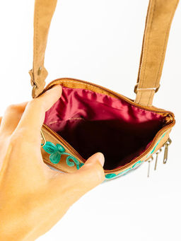 Сумка замшевая в ассортименте через плечо1107/69 - Ганг фото 4