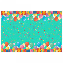 Скатерть полиэтилен 120х180см "Мятные шарики", 35мкм (Россия)