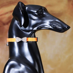 Ошейник кошачий Бантик со стразами, 30 х 1 см, оранжевый - Пижон фото 6