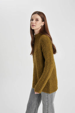 Пуловер-туника стандартного кроя - Defacto фото 4