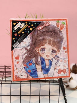 Алмазная мозаика на подрамнике Draw Me! Upset girl, (20*20 см)