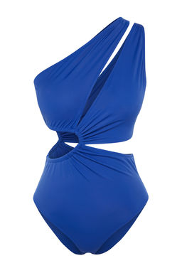 Saks Tek Omuz Tunelli Cut Out/Pencereli Regular Core Mayokini TBESS23MA00206