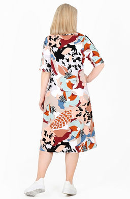 Платье Кассандра Х-483 (46-62) кулирка. Цвет в ассортименте - Лотос фото 2