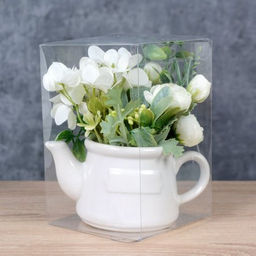 Цветочная композиция Букет гортензий 13х8,5х14 см / NW713/FLM-102 / (Желтый) - Галеонтрейд фото 5