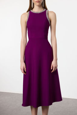 Murdum A-Kesim Tas Aksesuarl? Dokuma Abiye Gece Mezuniyet Elbisesi TPRSS24EL00178