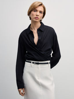 Рубашка из хлопка свободного кроя / Zarina