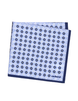 Темно-синий шелковый платок