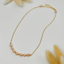 Колье на цепочке с Жемчугом 43 см +