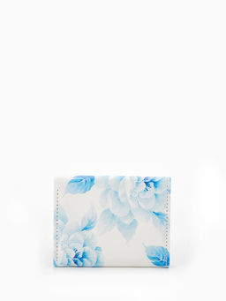 Кошелёк женский на кнопке, 10.5?2.5?8.5 см, с цветочным принтом, разноцветный