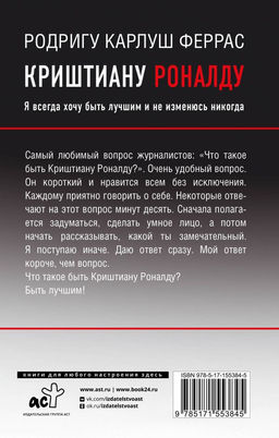 Криштиану Роналду. "Я всегда хочу быть лучшим и не изменюсь никогда"