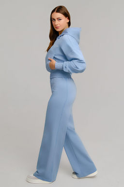 Арт. 2539/1  Костюм женский с брюками 42-48 (4 шт) Цвет:Голубой
