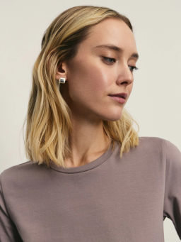 Базовая футболка из эластичного хлопка / Zarina  фото 6