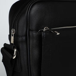 Сумка мужская TEXTURA через плечо, искусственная кожа, цвет чёрный  фото 4