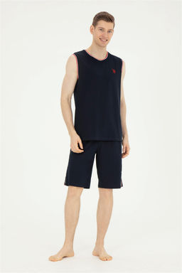 Мужской темно-синий пижамный комплект Неожиданная скидка в корзине - U.s. polo assn фото 4