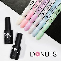 Гель-лак Donuts №844 (голубой с цветной крошкой) - Patrisa nail фото 2