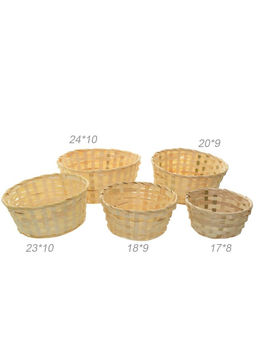 Корзина плетеная 5 штук набор / GT0136-5 /уп 80/без ручек - Галеонтрейд фото 3