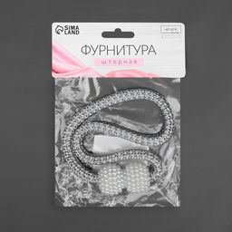 Подхват для штор Шарики из бисера, d = 3 40 см, цвет белый/светло-серый - Арт узор фото 5