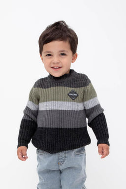 Crockid _ КВ 30146/ш/серый,хаки джемпер д/мал яс