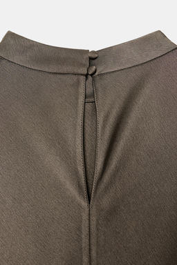 VESTIDO SATINADO ENCAJE ZW COLLECTION / Vis?n - Zara фото 10