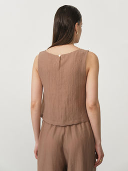 Топ из лиоцелла 06211311 какао