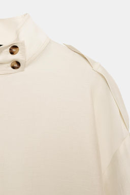 FLOWING HIGH NECK SHIRT - Zara фото 8