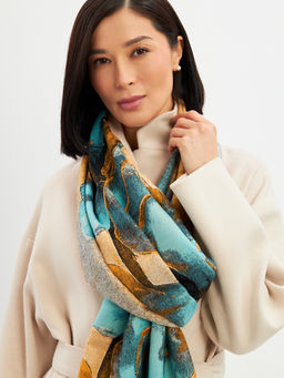 в СОСТАВЕ ШЕРСТЬ и КАШЕМИР Большой, мягкий, теплый однотонный двусторонний палантин. - Tantino фото 17