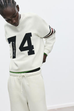 NUMBER STRIPES SWEATSHIRT - Zara фото 2