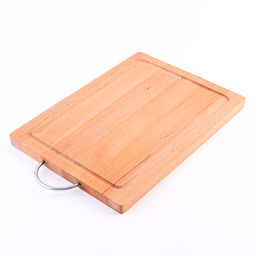 09-21 Доска разделочная с канавкой малая с мет/руч (х10)