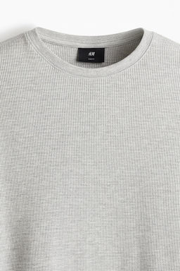 Camiseta en punto gofrado Slim Fit - H&m фото 6