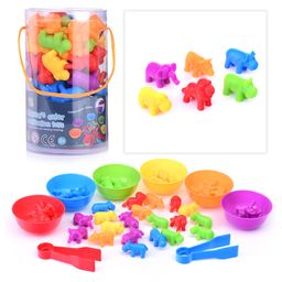 Настольная игра-сортировщик "Животные" в тубусе