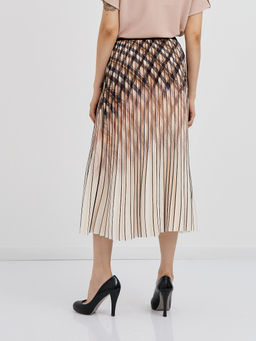 юбка плиссе с принтом в косую клетку - Glenfield фото 8