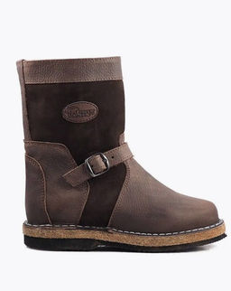 Монголки подростковые коричневые, войлочная подошва - Мирунт фото 13