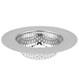 Пробка-сетка для раковины из нержавеющей стали Горошек д9,1см, h2,2см, на картоне (внутренний д5,2см) (Китай)