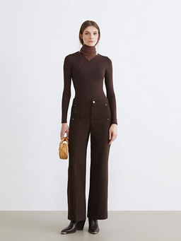 Wideleg Kad?n Jean Pantolon