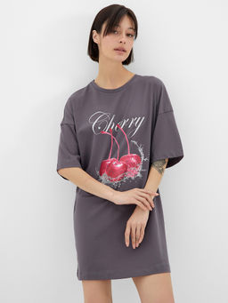 Туника Mark Formelle женская серая хлопок  фото 5