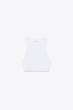 RIBBED STRAPPY TOP - Zara фото 8